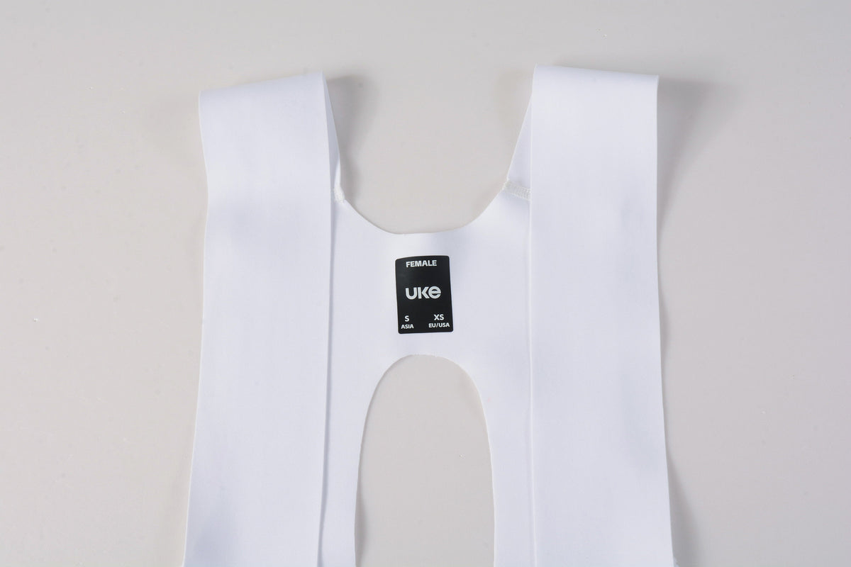 Women's Seamless Bib Shorts SI-1 Curly Shu-White