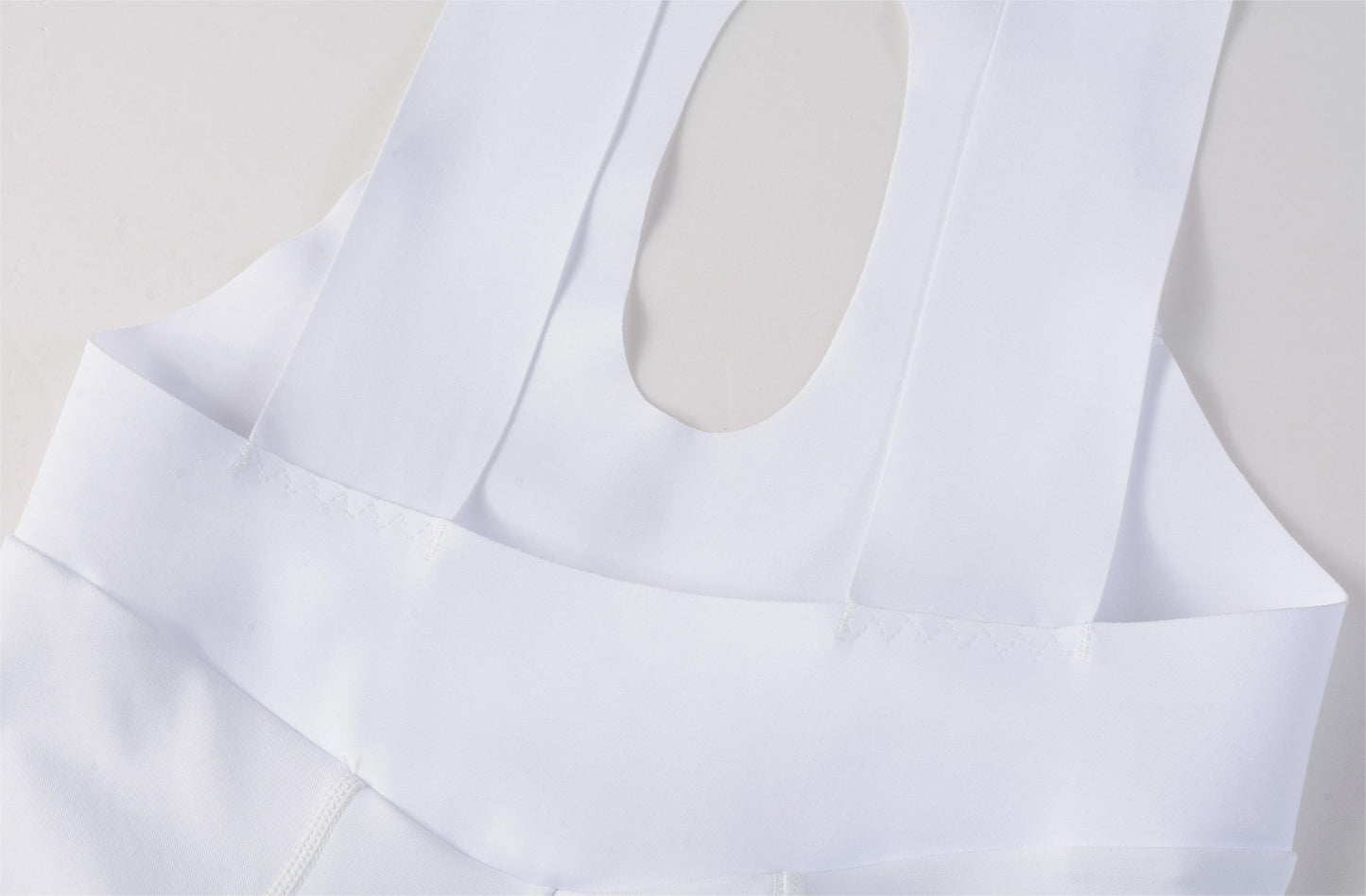 Women's Seamless Bib Shorts SI-1 Curly Shu-White