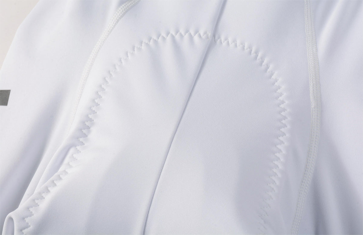 Women's Seamless Bib Shorts SI-1 Curly Shu-White