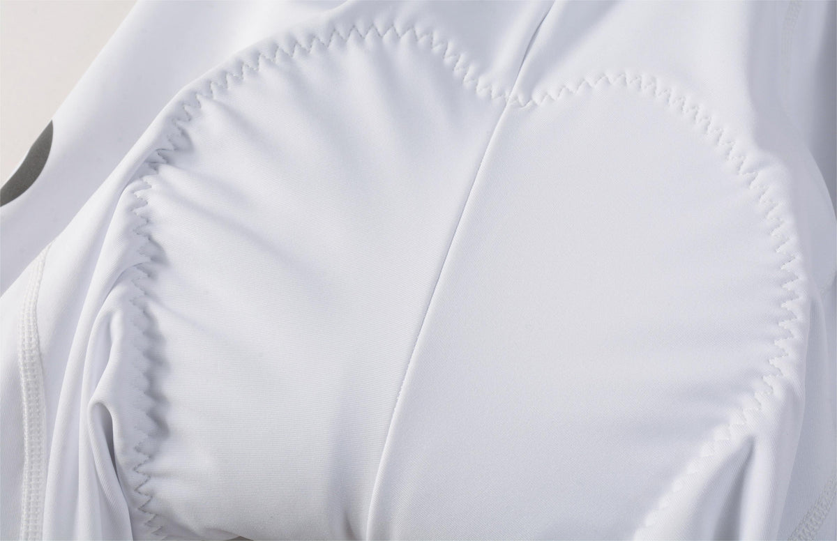 Women's Seamless Bib Shorts SI-1 Curly Shu-White