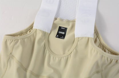 Men's EIT Bib Shorts PRO ChuanBai-Beige