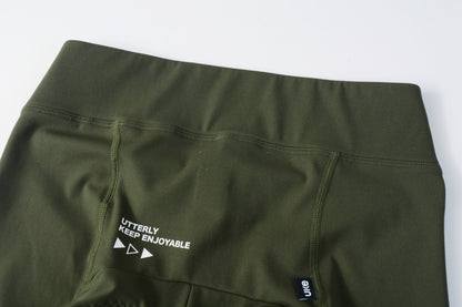 Men's Seamless Cycling Shorts SI-1 ChengYe -Olive Green