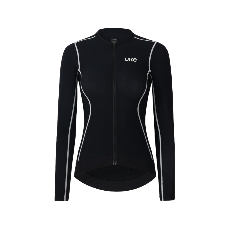 Camiseta de manga larga para mujer Lin quan-Negro