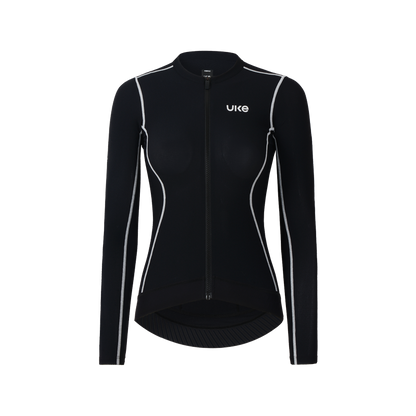 Camiseta de manga larga para mujer Lin quan-Negro