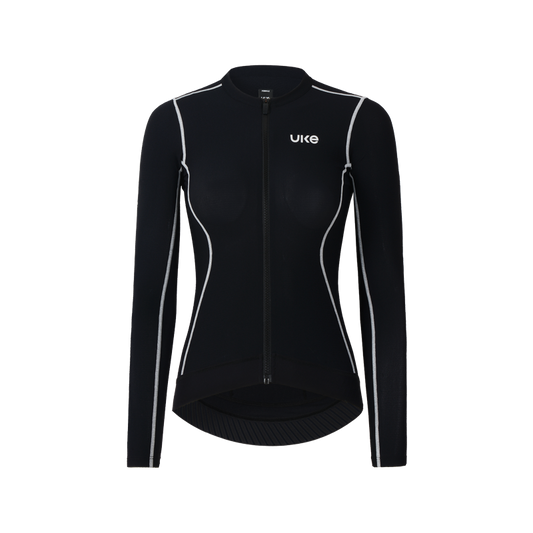 Camiseta de manga larga para mujer Lin quan-Negro