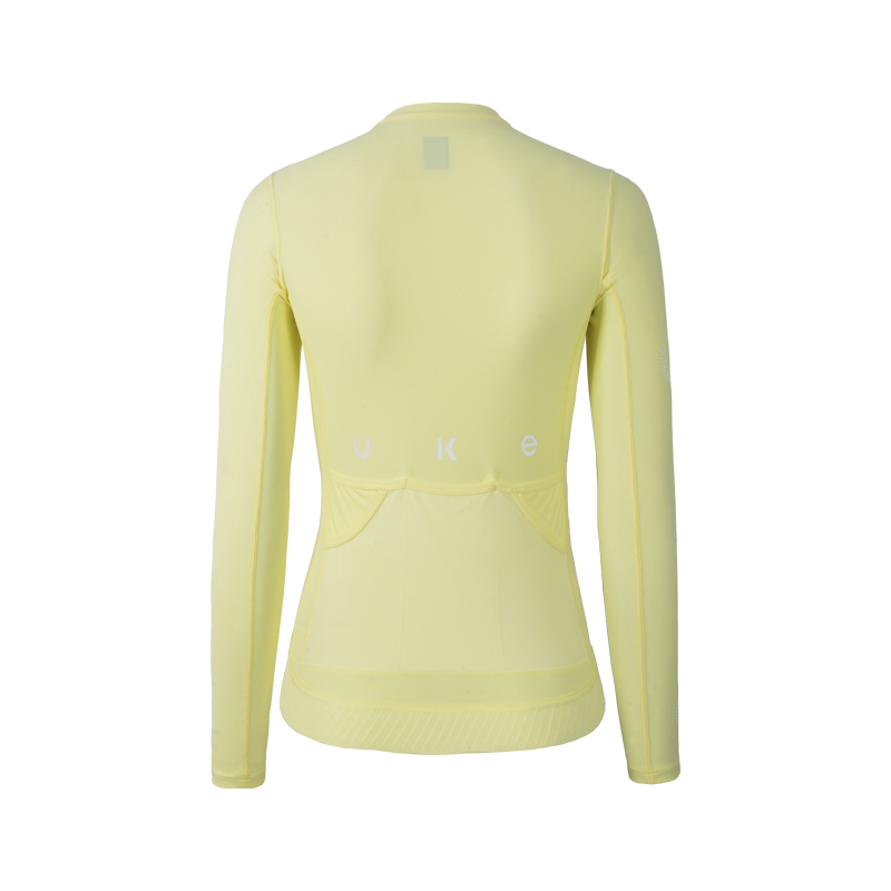 Jersey manga larga de mujer Lin quan-Amarillo cielo