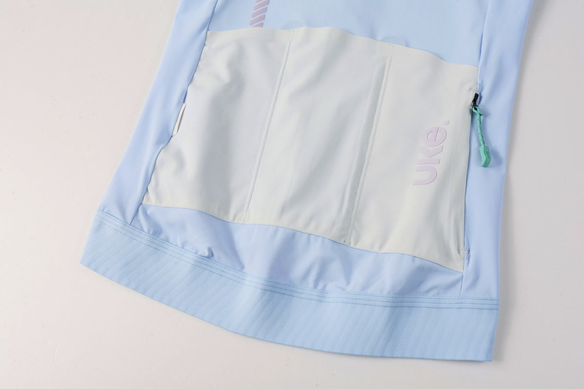 Women's Jersey Shixu-Silver blue