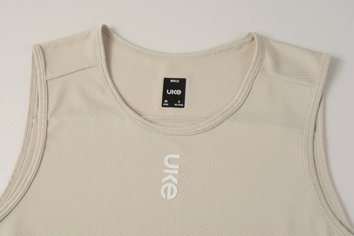 Men's CL-1 Sleeveless Base Layer Cloud Light-Rice coffee