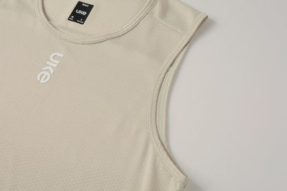 Men's CL-1 Sleeveless Base Layer Cloud Light-Rice coffee