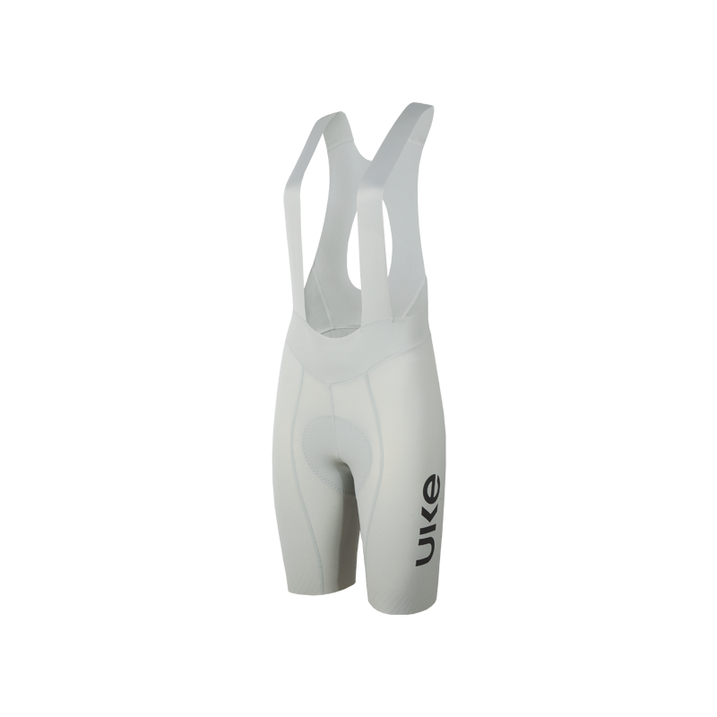 Women's Seamless Bib Shorts Curly Shu-Haze ash