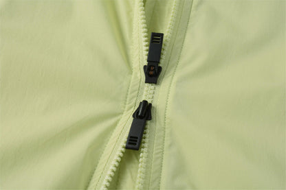 Chaqueta cortavientos de mujer CL-1 Shu He-Verde azulado