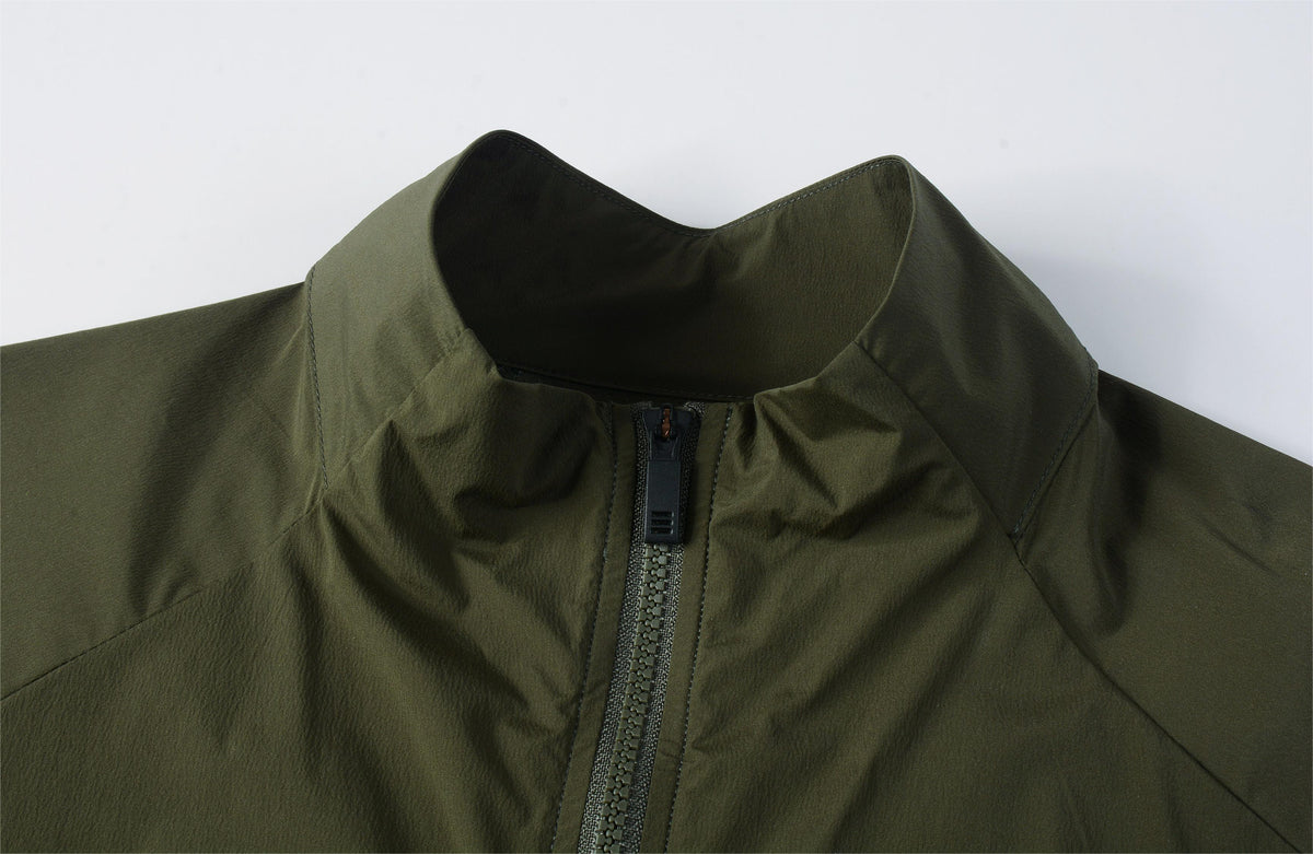 Chaqueta cortavientos para hombre CL-1 de iluminación completa - Verde oliva