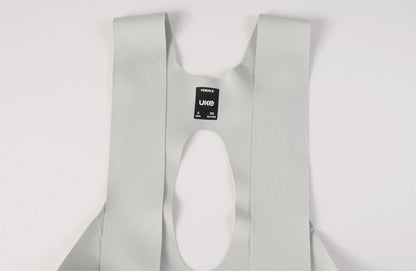 Women's Seamless Bib Shorts Curly Shu-Haze ash