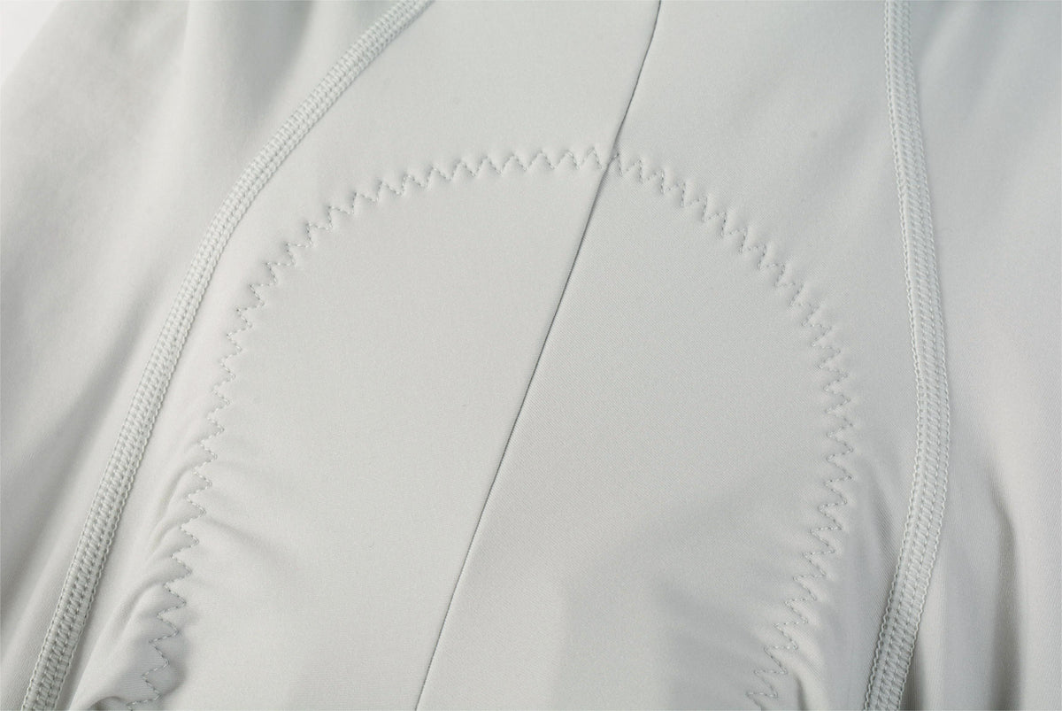 Women's Seamless Bib Shorts Curly Shu-Haze ash