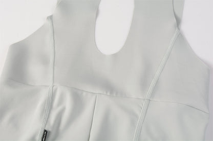 Women's Seamless Bib Shorts Curly Shu-Haze ash