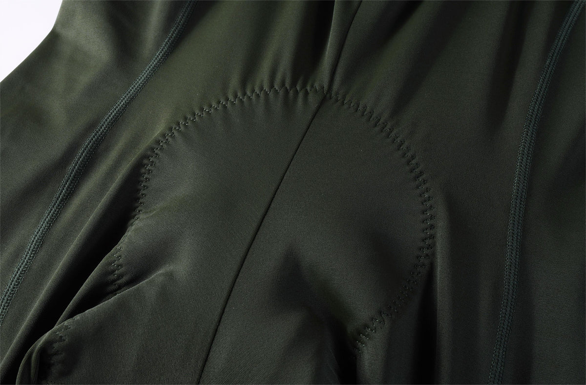 Men's Bib Shorts Eit cushion Xiangshi -Army green