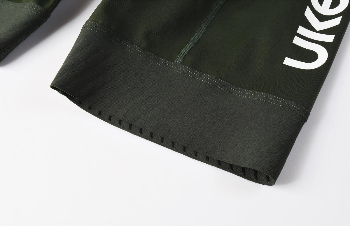 Men's Bib Shorts Eit cushion Xiangshi -Army green