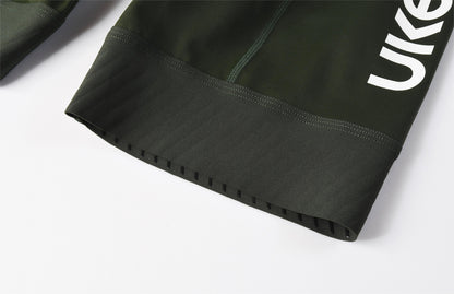 Men's Bib Shorts Eit cushion Xiangshi -Army green