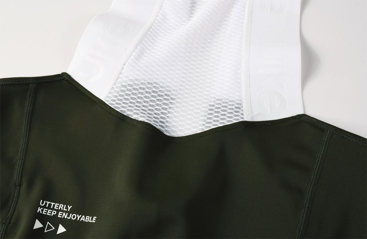 Men's Bib Shorts Eit cushion Xiangshi -Army green