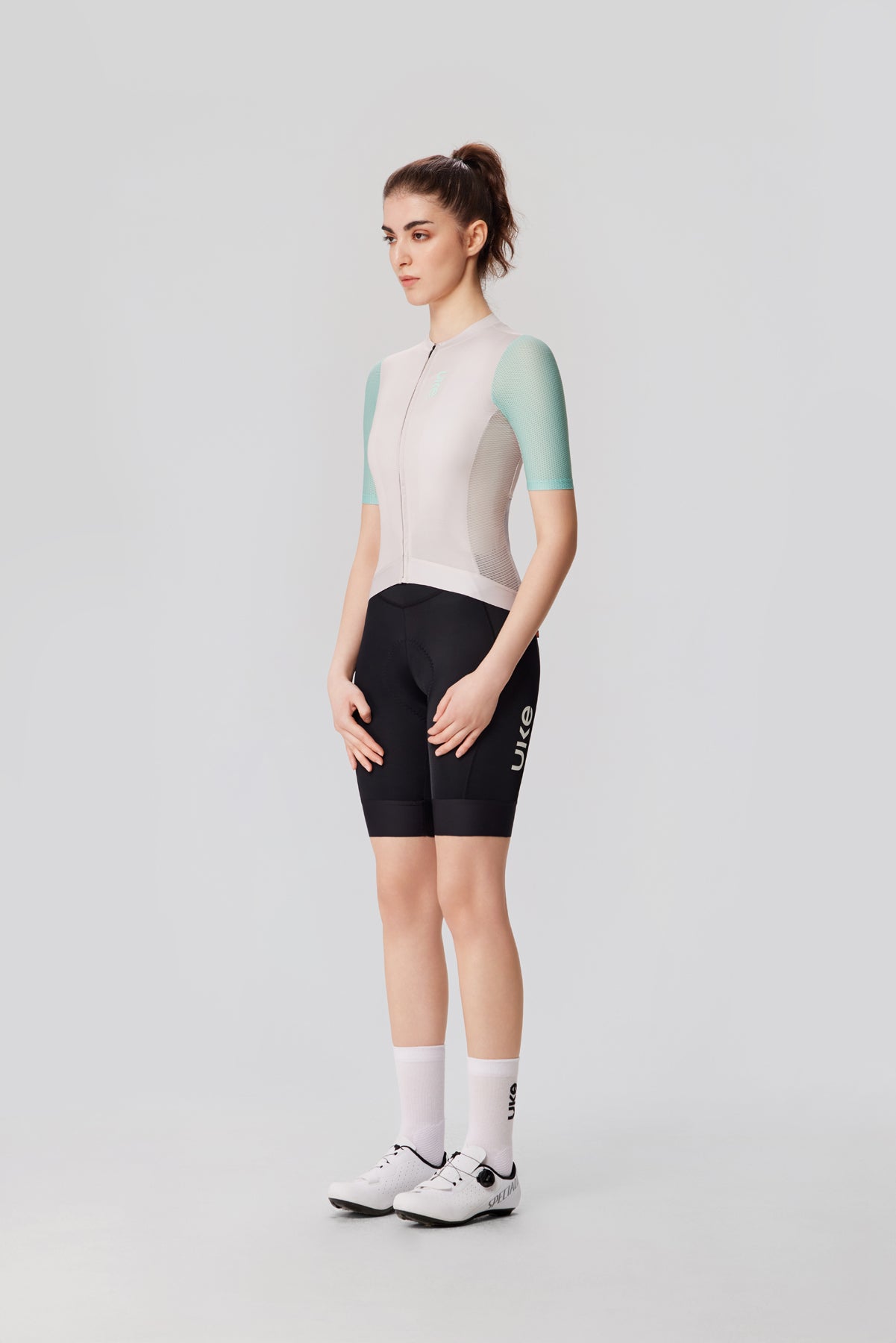 Women's Jersey SI-1 Moving clouds-Oat green