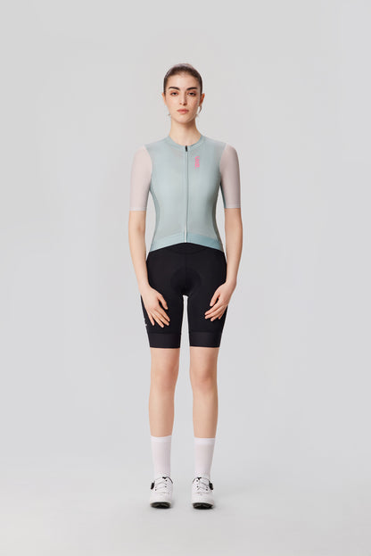 Women's Jersey SI-1 Moving clouds-Sage green