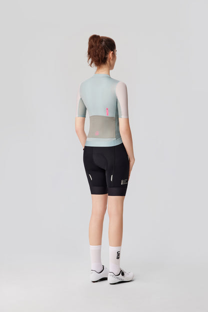 Women's Jersey SI-1 Moving clouds-Sage green