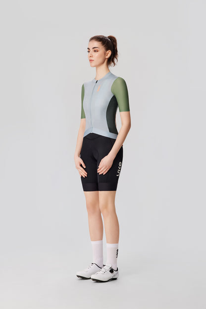 Maillot de mujer SI-1 Nubes en movimiento-Verde grisáceo claro