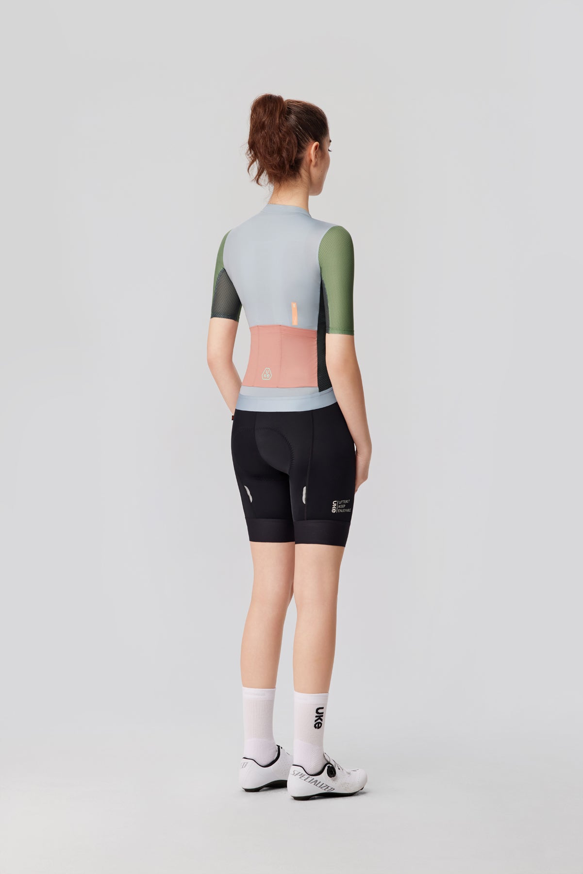 Maillot de mujer SI-1 Nubes en movimiento-Verde grisáceo claro