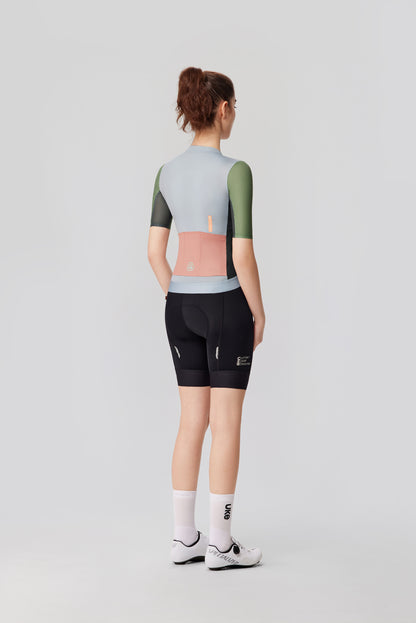Maillot de mujer SI-1 Nubes en movimiento-Verde grisáceo claro
