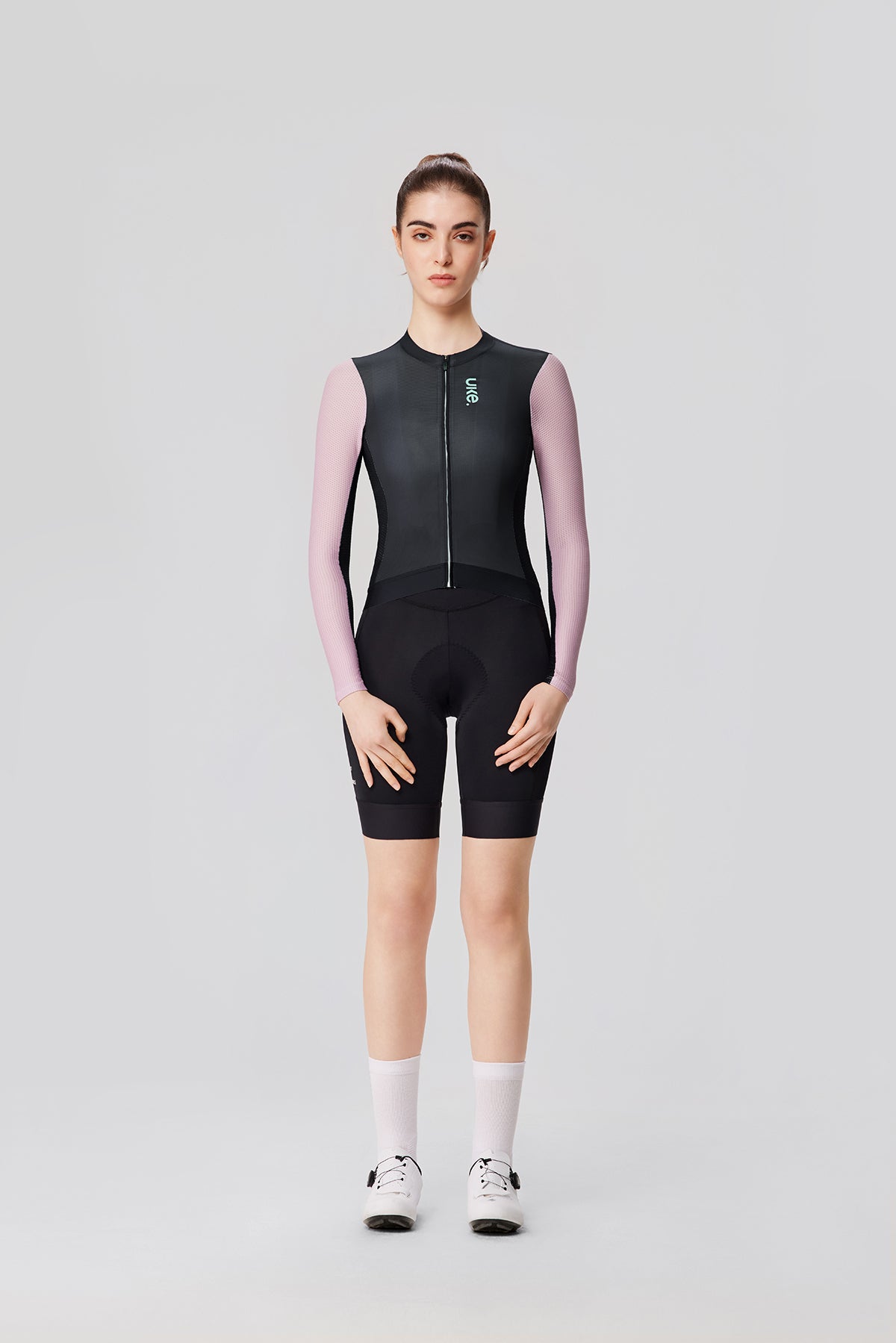 Women's LS Jersey SI-1 Floating scenery-Black pink