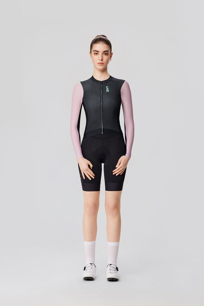 Women's LS Jersey SI-1 Floating scenery-Black pink