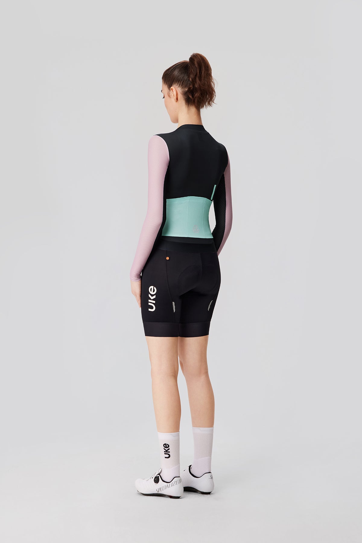 Women's LS Jersey SI-1 Floating scenery-Black pink