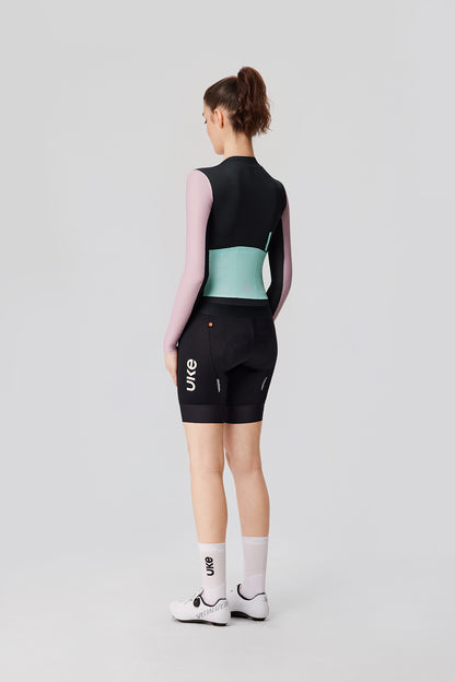Women's LS Jersey SI-1 Floating scenery-Black pink