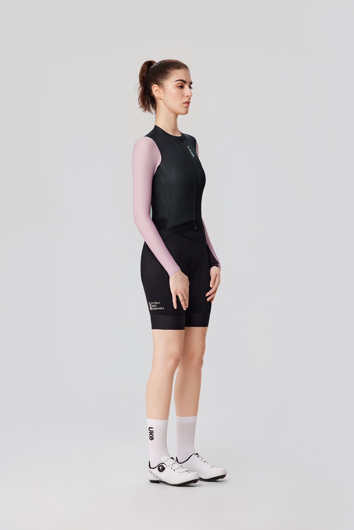Women's LS Jersey SI-1 Floating scenery-Black pink