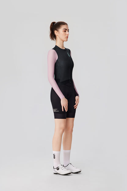 Women's LS Jersey SI-1 Floating scenery-Black pink