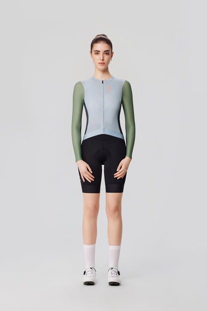 Jersey de manga larga para mujer SI-1 Floating scenery-Verde grisáceo claro