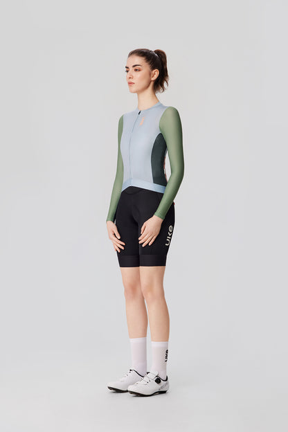 Jersey de manga larga para mujer SI-1 Floating scenery-Verde grisáceo claro