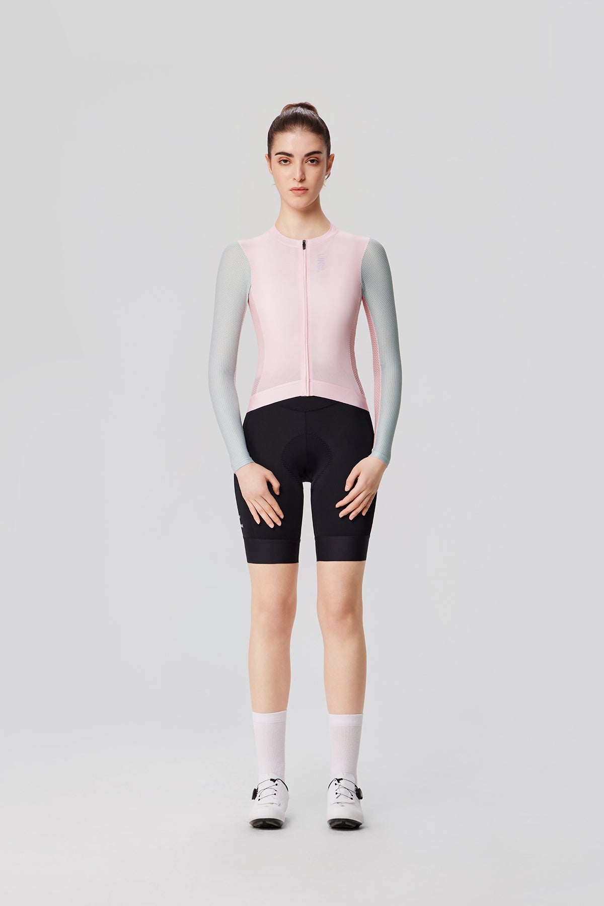 Maillot de manga larga para mujer SI-1 Floating scenery-Rosa verde