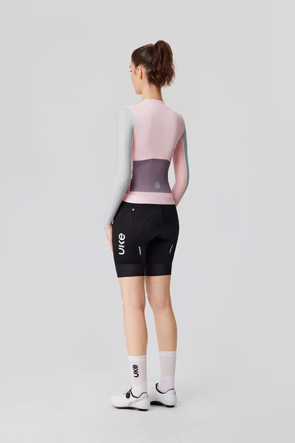 Maillot de manga larga para mujer SI-1 Floating scenery-Rosa verde