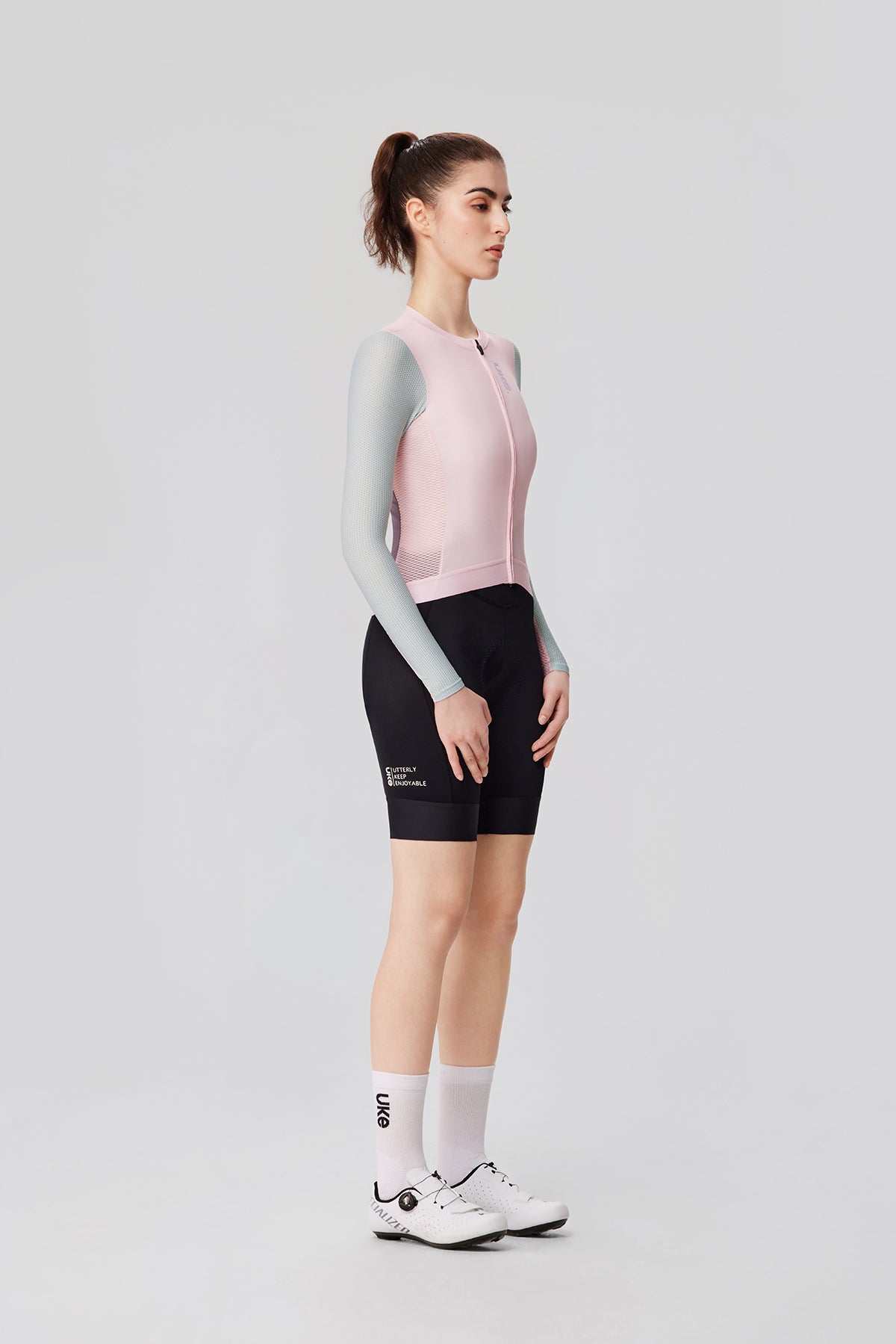 Maillot de manga larga para mujer SI-1 Floating scenery-Rosa verde