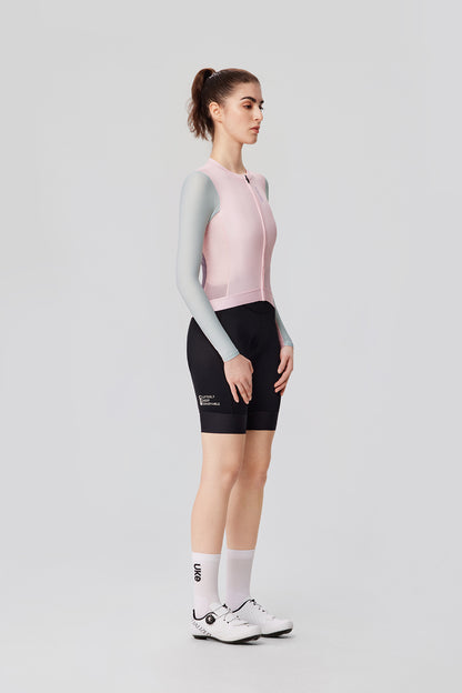 Maillot de manga larga para mujer SI-1 Floating scenery-Rosa verde