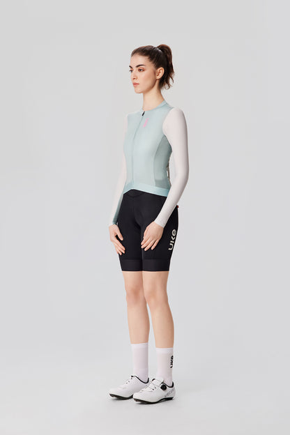 Maillot de manga larga para mujer SI-1 Floating scenery-Verde salvia