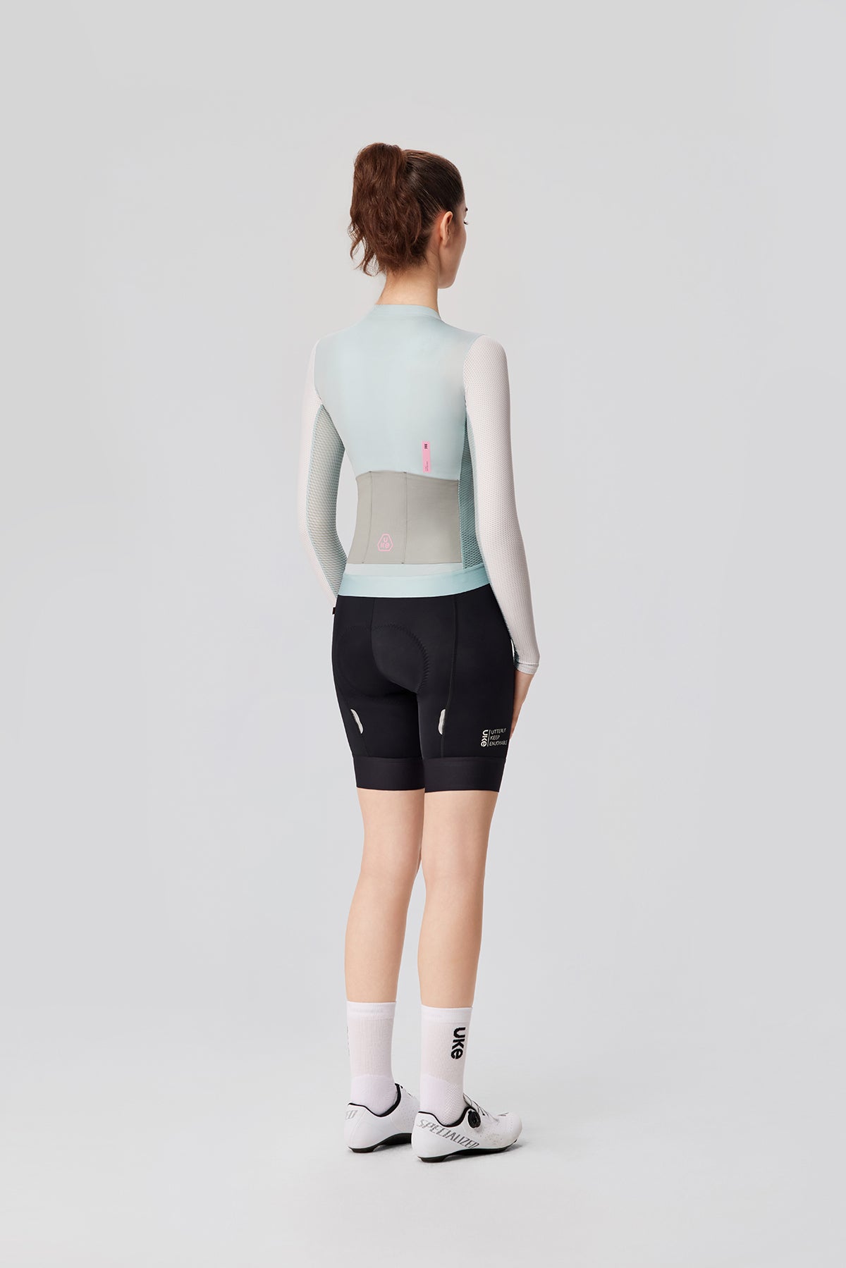 Maillot de manga larga para mujer SI-1 Floating scenery-Verde salvia