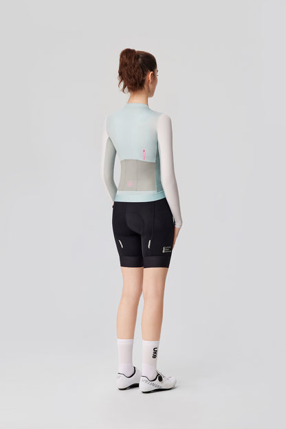 Maillot de manga larga para mujer SI-1 Floating scenery-Verde salvia