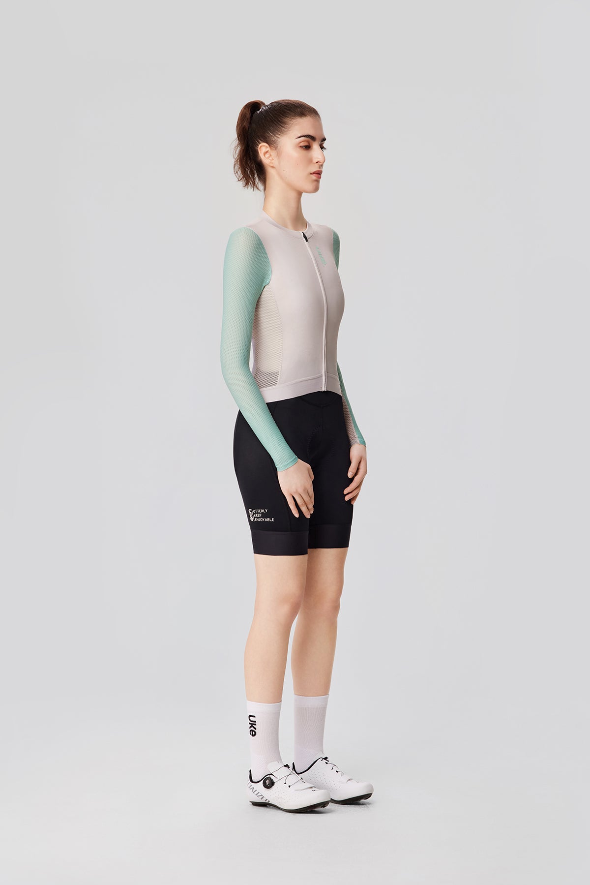 Women's LS Jersey SI-1 Floating scenery-Oat green