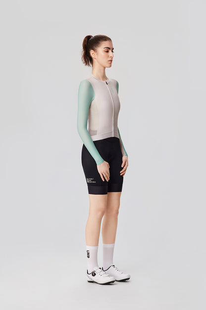 Women's LS Jersey SI-1 Floating scenery-Oat green