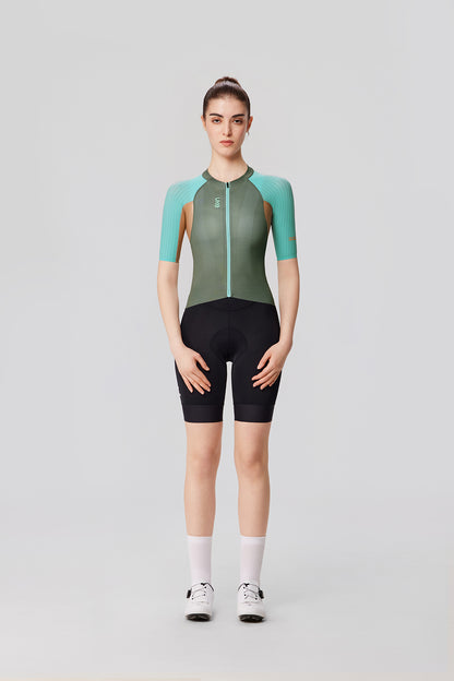 Maillot Manga Larga Mujer PRO Shanxia - Gris Oscuro