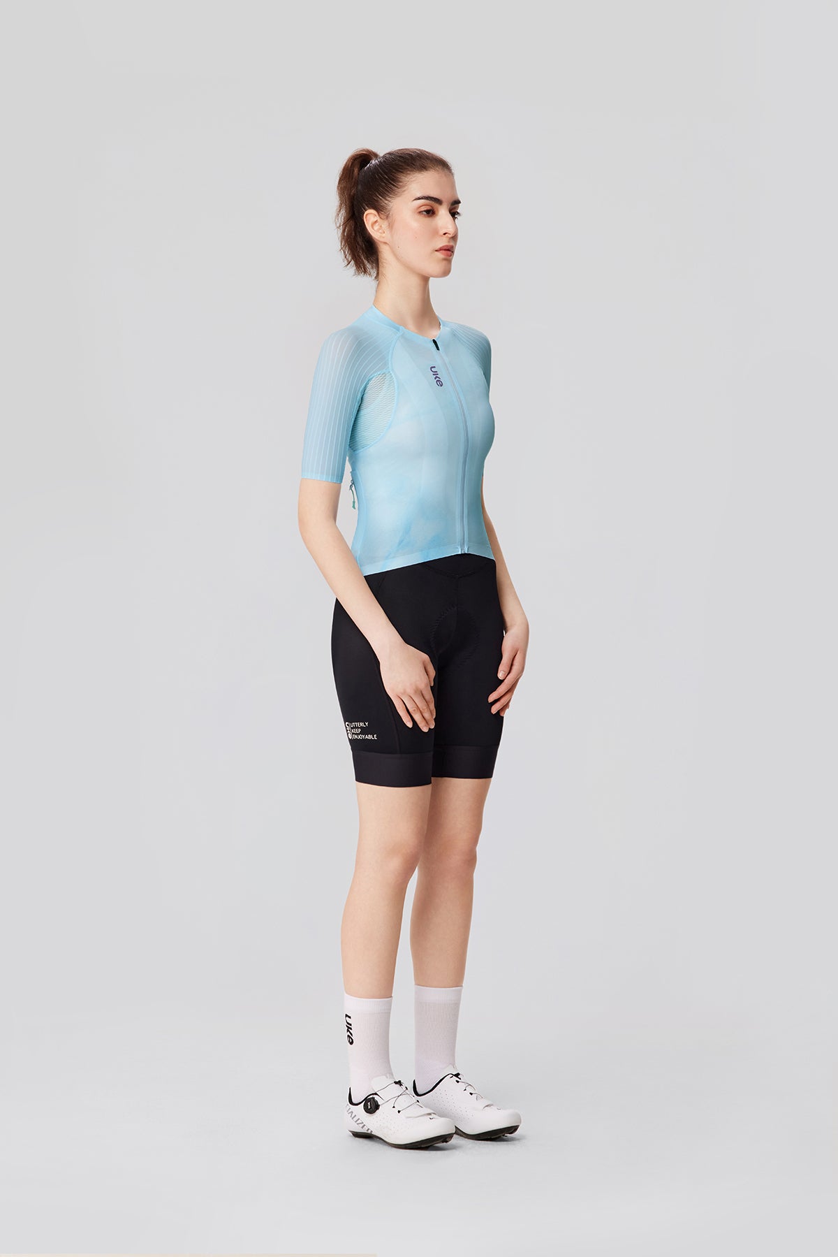 Jersey Manga Larga PRO Shanxia para Mujer -Azul hielo