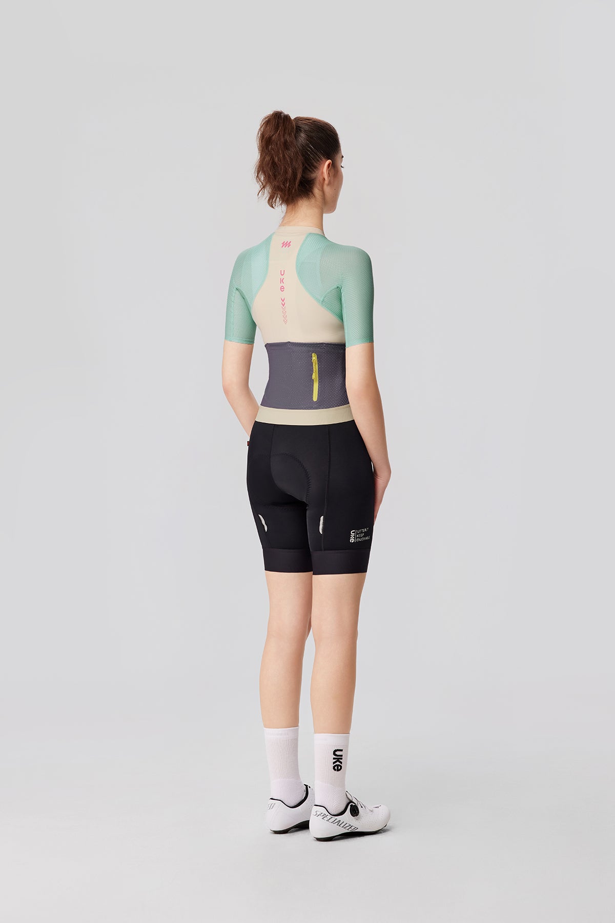 Maillot de mujer PRO Mission Hills-Azul claro beige