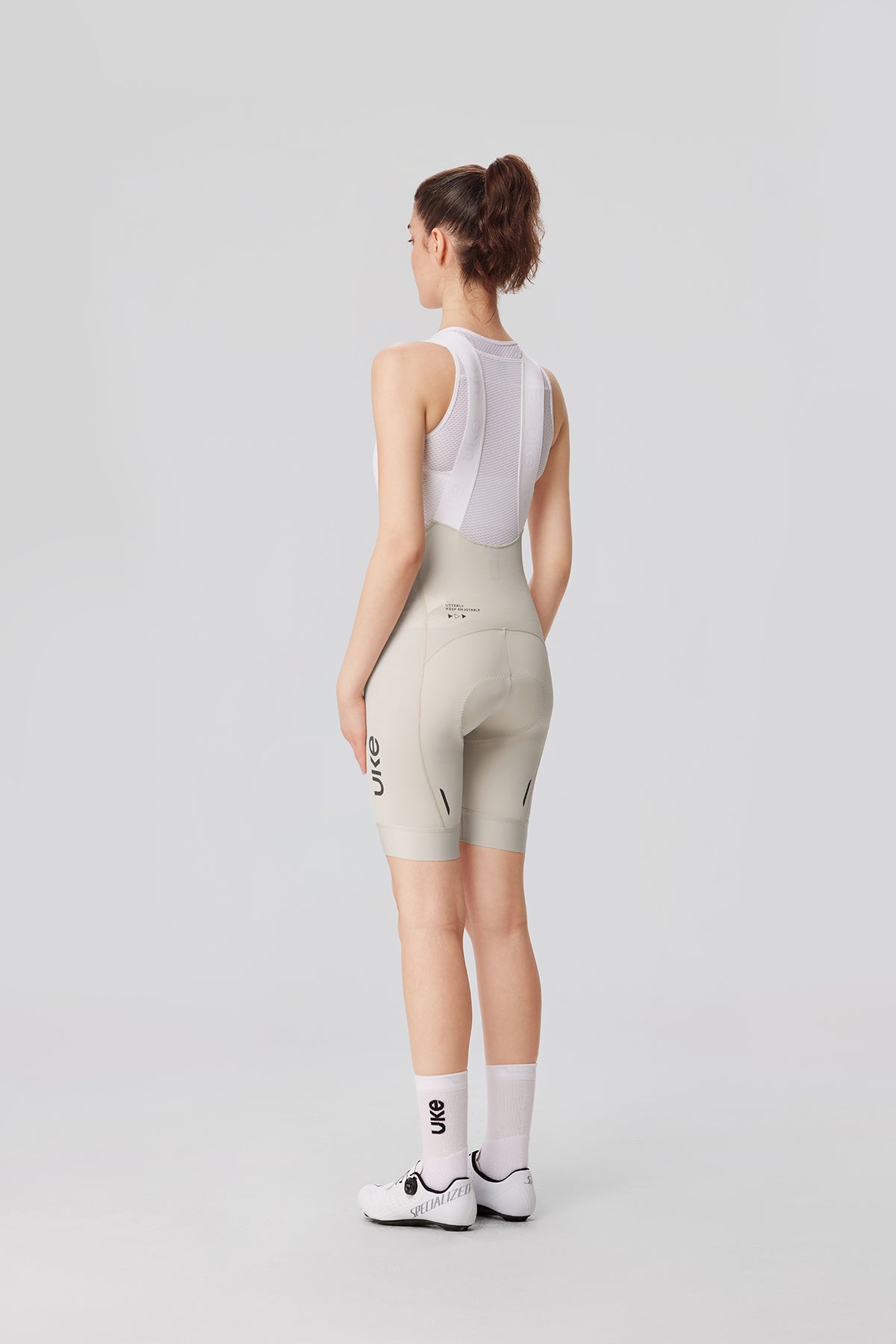 Women's Bib Shorts Eit cushion Yunling-Ivory